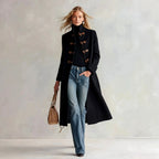 Elaine - Women's Wool Toggle Front Stand Collar Coat 2