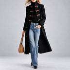 Elaine - Women's Wool Toggle Front Stand Collar Coat 1