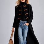Elaine - Women's Wool Toggle Front Stand Collar Coat 4