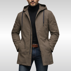 Elias - Men's Quilted Parka with Drawstring Hood
