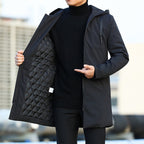 Elias - Men's Quilted Parka with Drawstring Hood