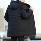 Elias - Men's Quilted Parka with Drawstring Hood