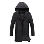Elias - Men's Quilted Parka with Drawstring Hood