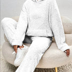 Eloise - Women's Fuzzy Hooded Lounge Set