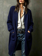 Elsa - Women's Ribbed Knit Long Cardigan 5