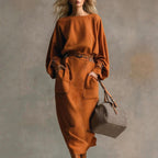 Elysia - Women's Crewneck Long Sleeve Matching Set 1