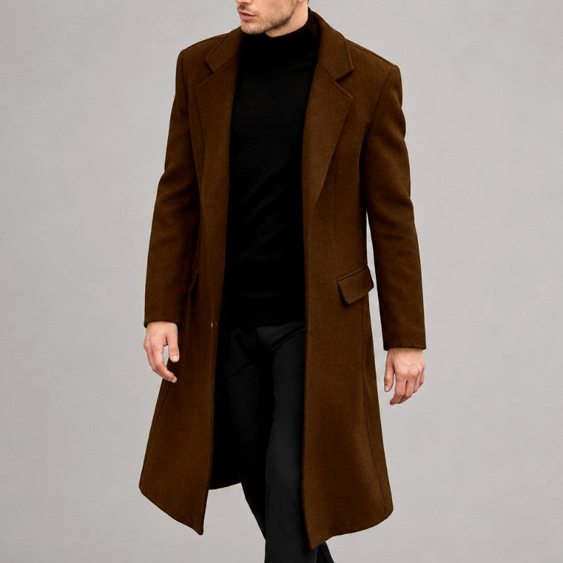 Erhard - Men's Classic Tailored Long Winter Overcoat 2