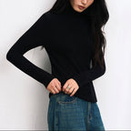Erica – Women's Turtleneck Long Sleeve Fitted Top 2