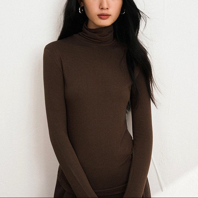 Erica – Women's Turtleneck Long Sleeve Fitted Top 3