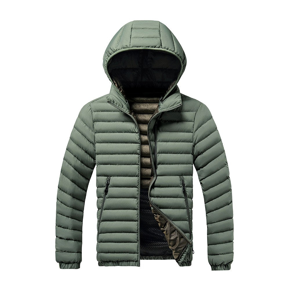 Evan - Men's Hooded Quilted Puffer Jacket 1
