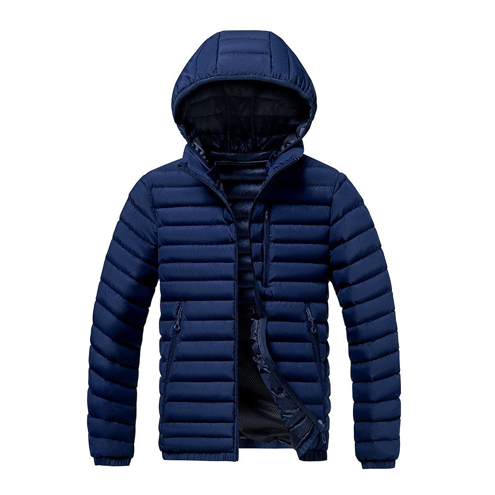 Evan - Men's Hooded Quilted Puffer Jacket 4