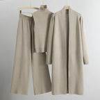 Evelyn - Women's Ribbed Cozy Knit Lounge 3-Piece Set