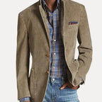 Ezra - Men's Double-Breasted Notch Lapel Blazer