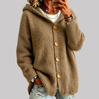 Florence - Women's Hooded Button Front Cardigan