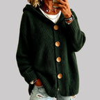 Florence - Women's Hooded Button Front Cardigan