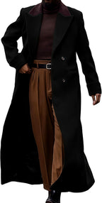 Franklin - Men’s Long Coat with Cuffed Sleeves 4