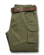 Gabriel - Men's Cargo Trousers with Ribbed Knee Panels