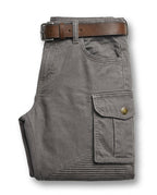 Gabriel - Men's Cargo Trousers with Ribbed Knee Panels