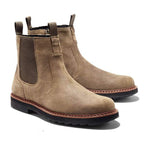 Garrett - Men's Suede Chelsea Boots with Lug Sole