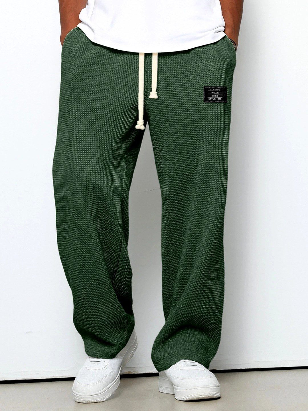Garrett – Men’s Textured Waffle Knit Casual Pants 2