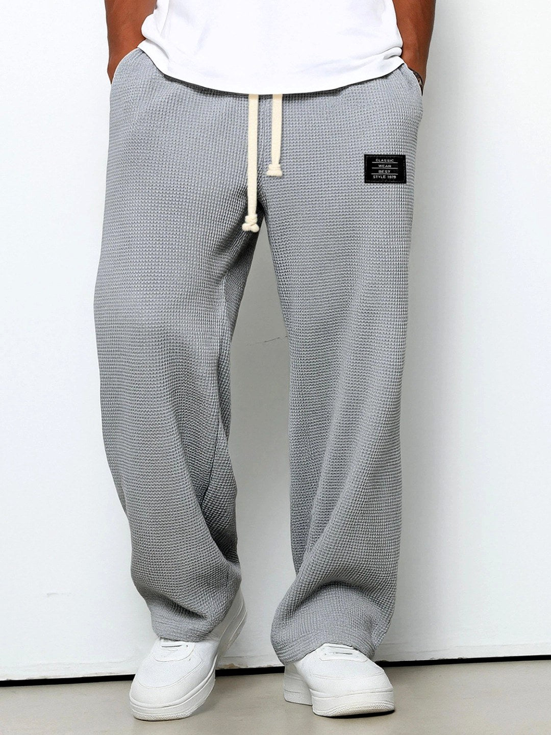Garrett – Men’s Textured Waffle Knit Casual Pants 3