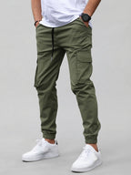 Garrison - Men's Cargo Joggers with Tapered Ankle Cuffs