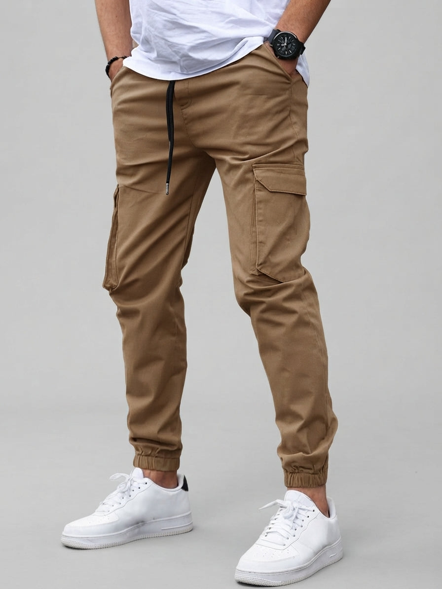 Garrison - Men's Cargo Joggers with Tapered Ankle Cuffs