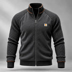 Gavin - Men's Waffle Textured Sleeve Zip-Up Jacket 2