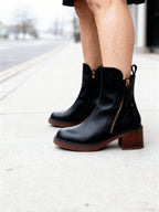Giselle - Women's Zip-Up Platform Ankle Boots