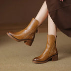 Giselle - Women's Zip-Up Platform Ankle Boots