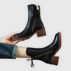 Giselle - Women's Zip-Up Platform Ankle Boots