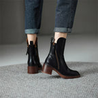 Giselle - Women's Zip-Up Platform Ankle Boots