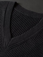 Gregory - Men's Ribbed V-Neck Sweater Vest