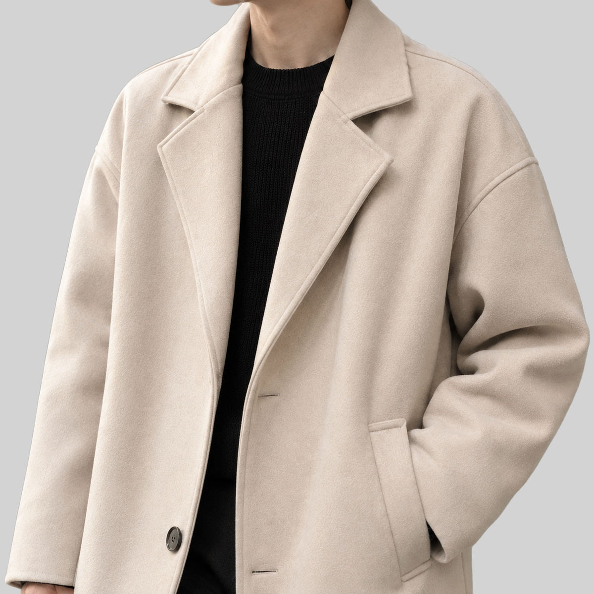 Harlan - Men’s Oversized Drop-Shoulder Overcoat