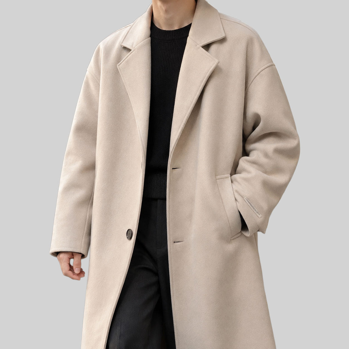 Harlan - Men’s Oversized Drop-Shoulder Overcoat