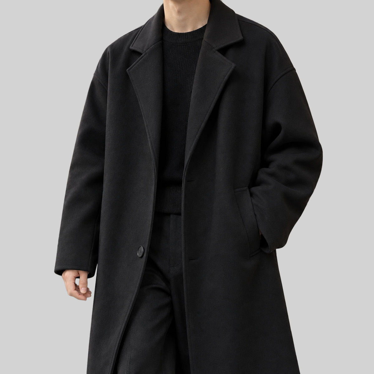 Harlan - Men’s Oversized Drop-Shoulder Overcoat