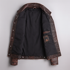Harlan - Men's Vintage Genuine Leather Button Jacket