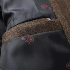 Harmon - Men's Wool Blend Coat with Stand Collar and Quilted Lining