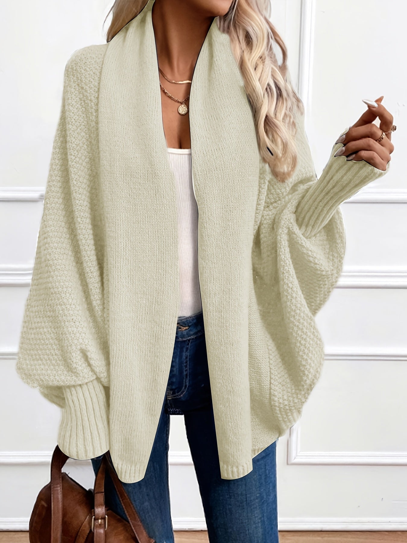 Harriet - Women's Lantern Sleeve Cardigan