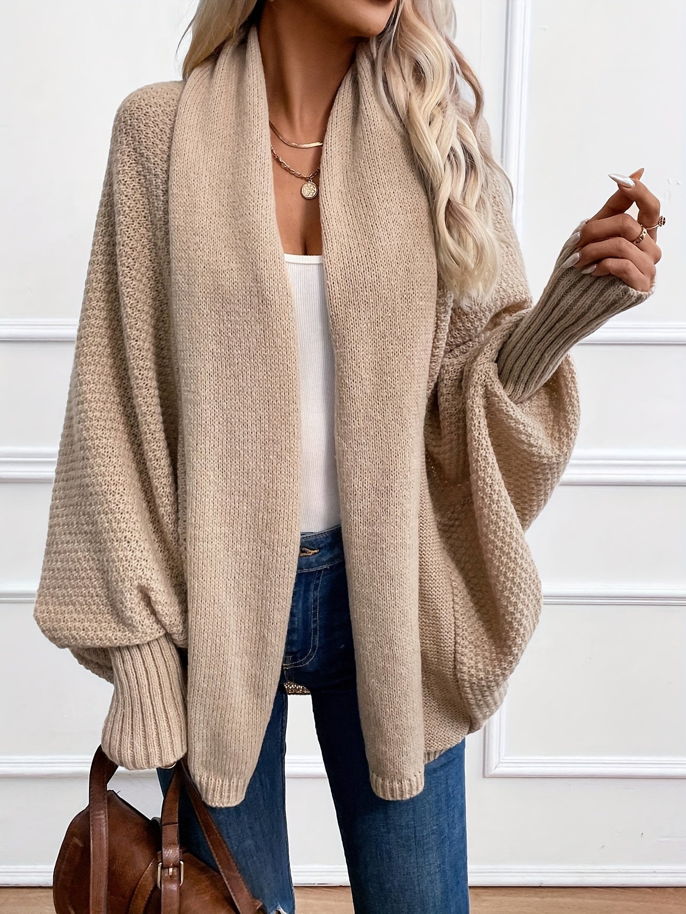 Harriet - Women's Lantern Sleeve Cardigan