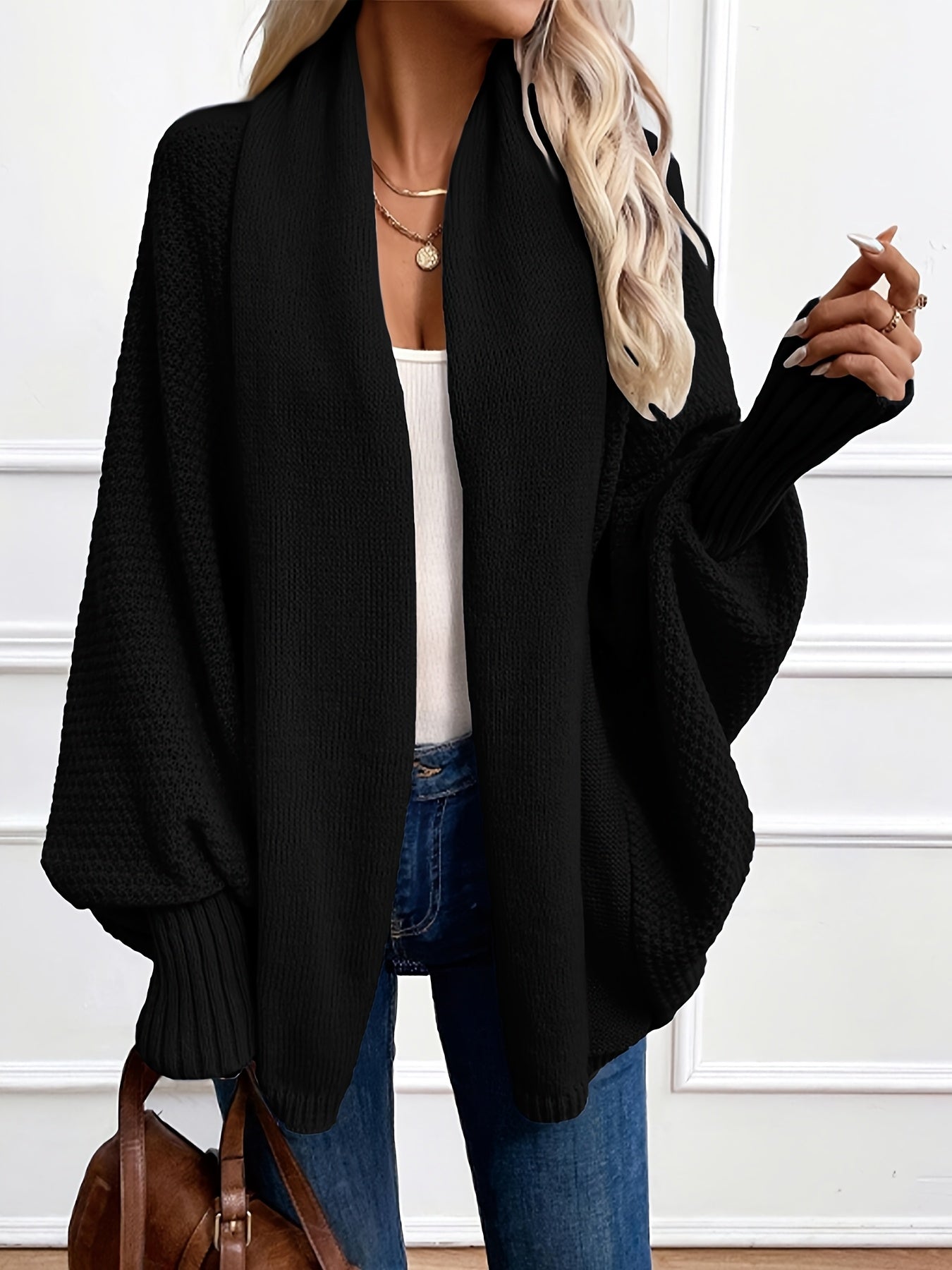 Harriet - Women's Lantern Sleeve Cardigan