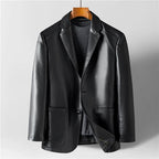 Harrison - Men's Notch Lapel Blazer with Button Closure