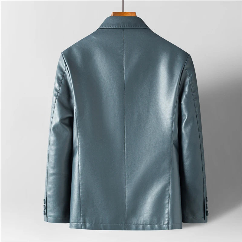 Harrison - Men's Notch Lapel Blazer with Button Closure