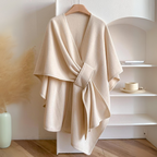 Heather - Women's Wrap Shawl with Tie Belt