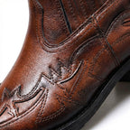Ian - Men's Genuine Leather Wingtip Chelsea Boots