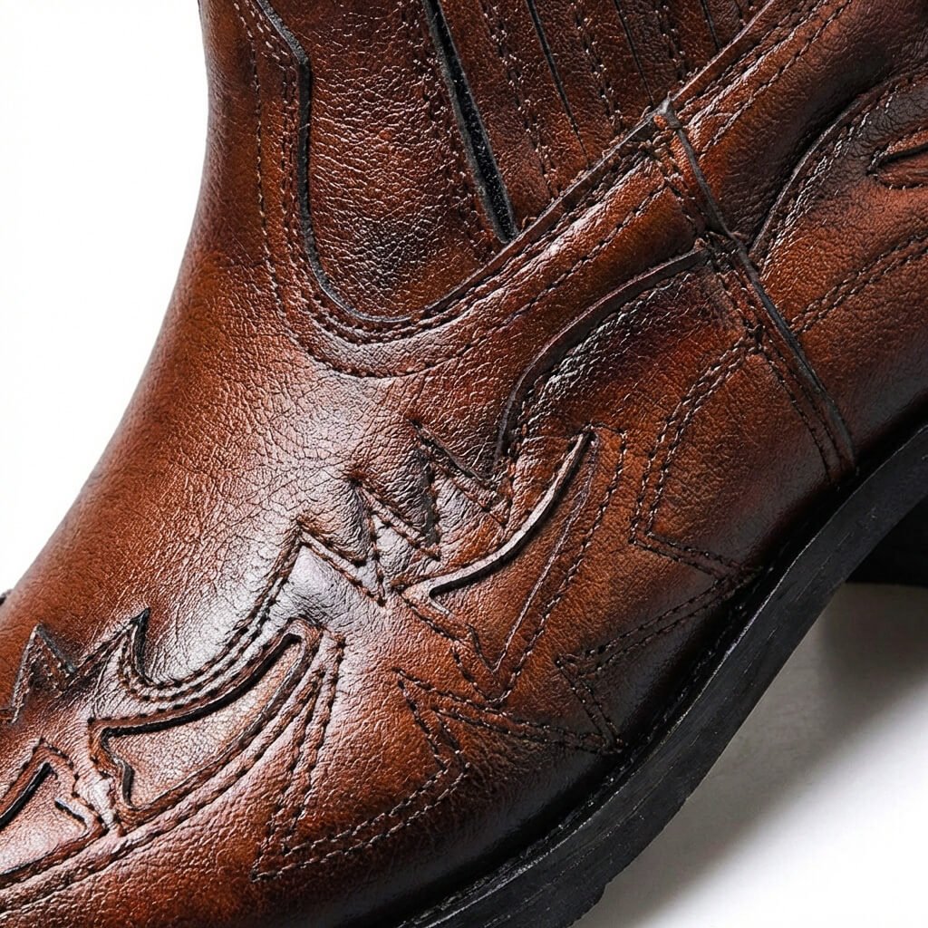 Ian - Men's Genuine Leather Wingtip Chelsea Boots