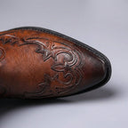 Ian - Men's Genuine Leather Wingtip Chelsea Boots