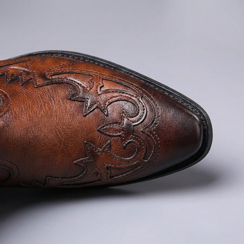 Ian - Men's Genuine Leather Wingtip Chelsea Boots