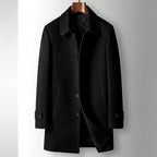 Johnny - Men’s Classic Button Front Wool Coat 6