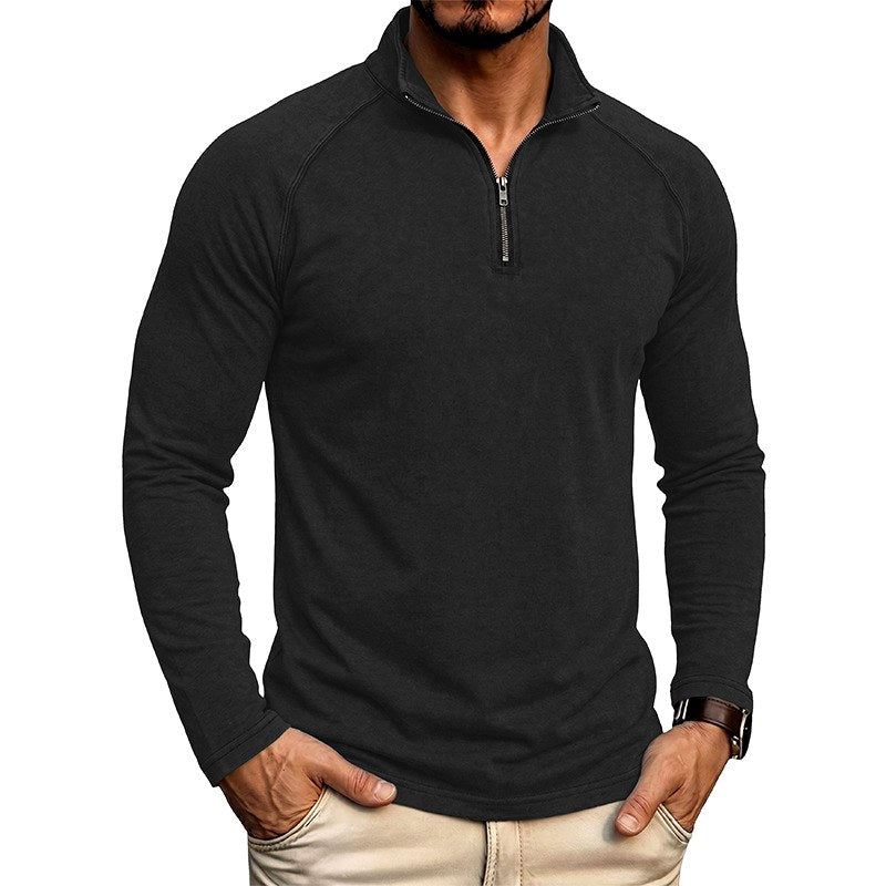 Joseph - Men's Stand Collar Zip Neck Sweatshirt 2